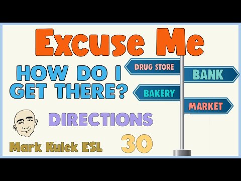 Directions - How do I get there? | English Class - Mark Kulek ESL