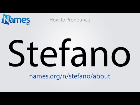 How to Pronounce Stefano