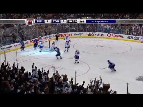 Clarke MacArthur 1st as a leaf Goal - Habs 1 vs Leafs 3 - Oct 7th 2010 (HD)