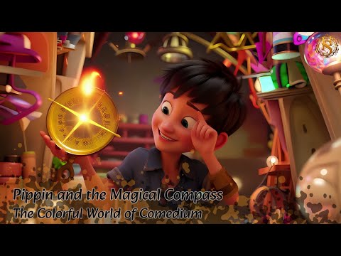Pippin and the Magical Compass: The Colorful World of Comedium 🌈🐒🏰