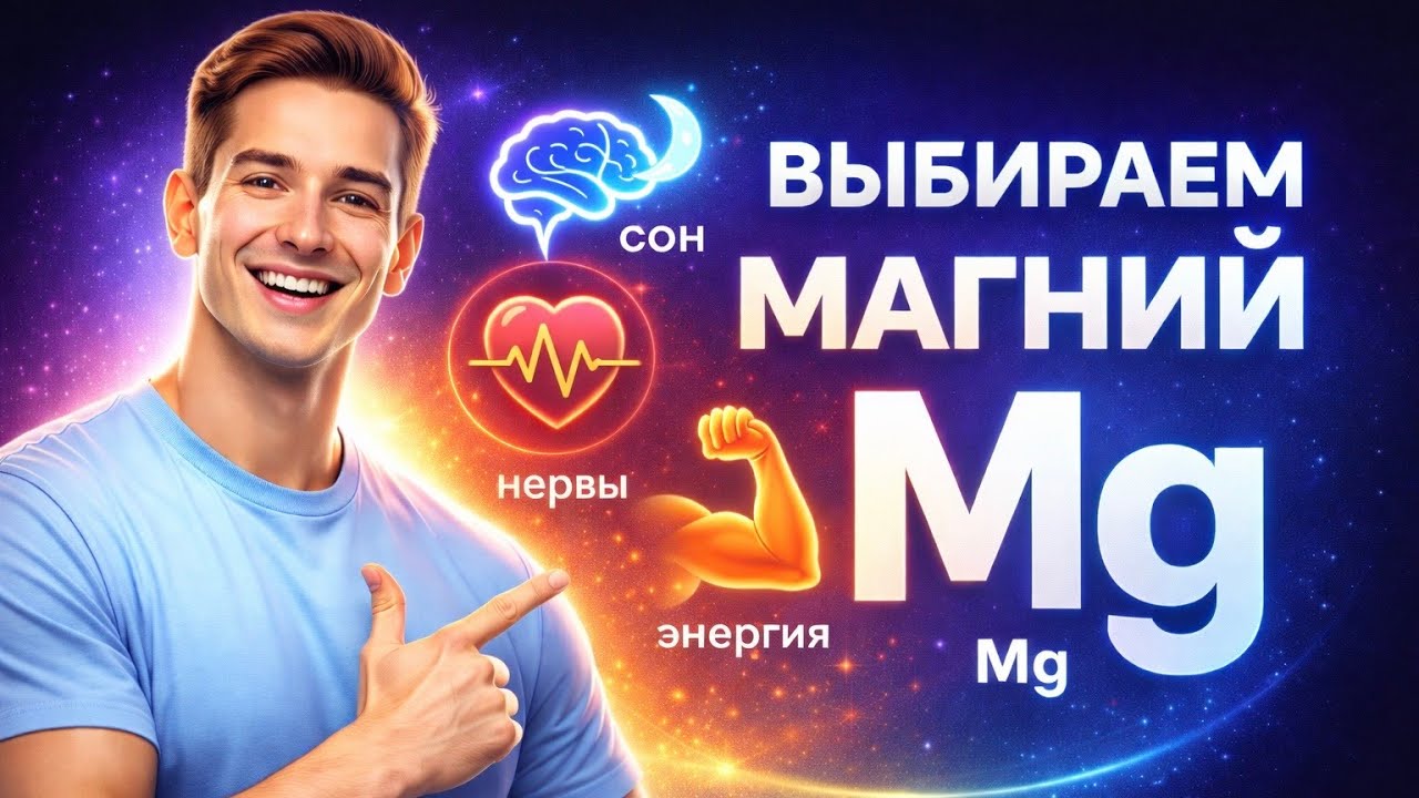 Магний: главный минерал для сна, нервов и энергии – как выбрать правильно!