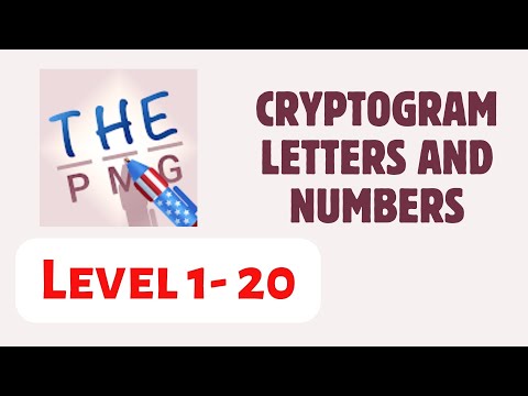 Cryptogram Letters and Numbers | Level 1-20 | [Answers] - YouTube