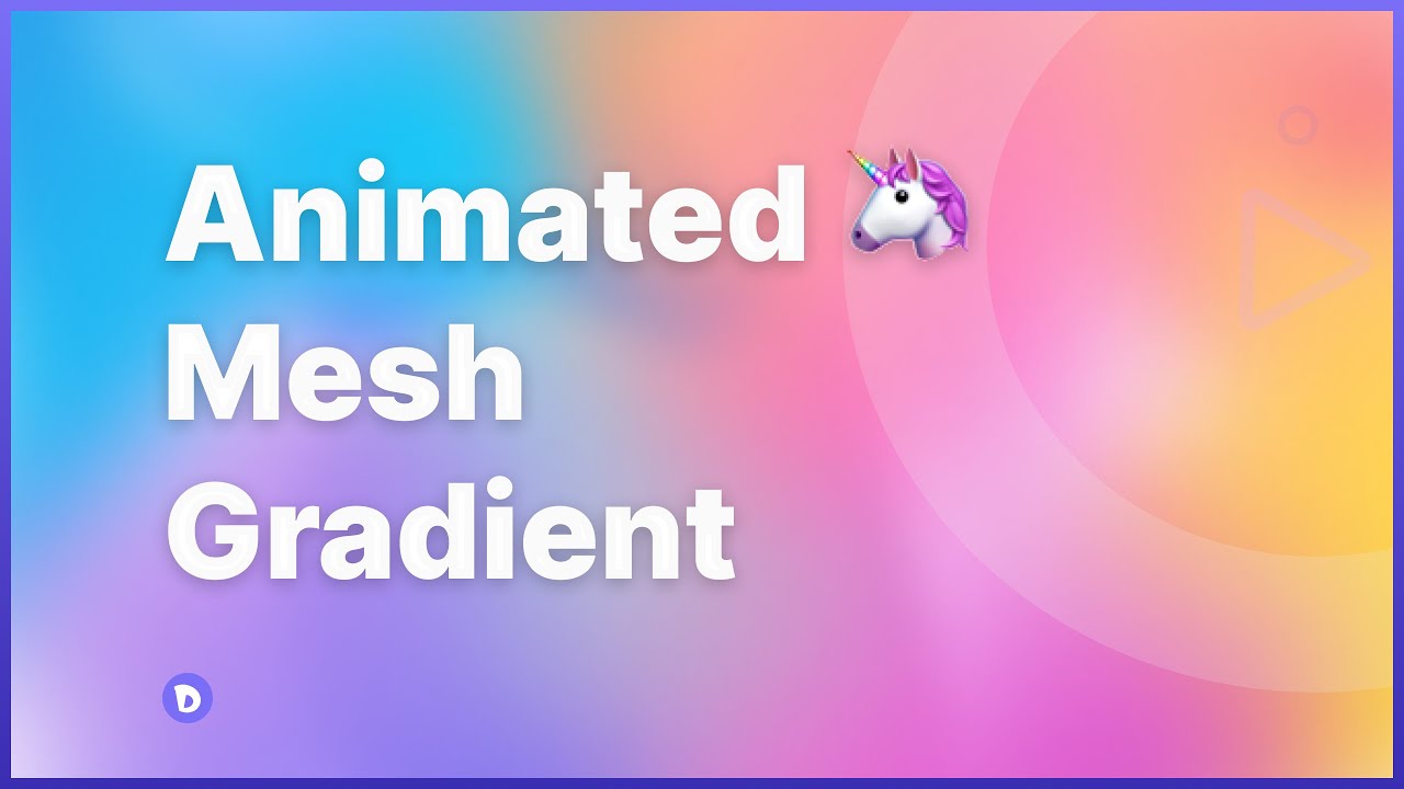 🦄 Animated Mesh Gradient with Figma | speed design