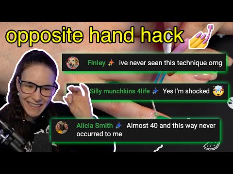 Mind-blowing opposite hand nail hack NO ONE KNEW🤯 - Simply Stream Highlights