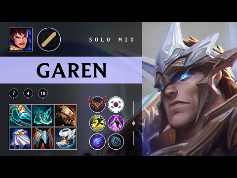Garen Mid vs Orianna - KR Grandmaster Patch 25.22