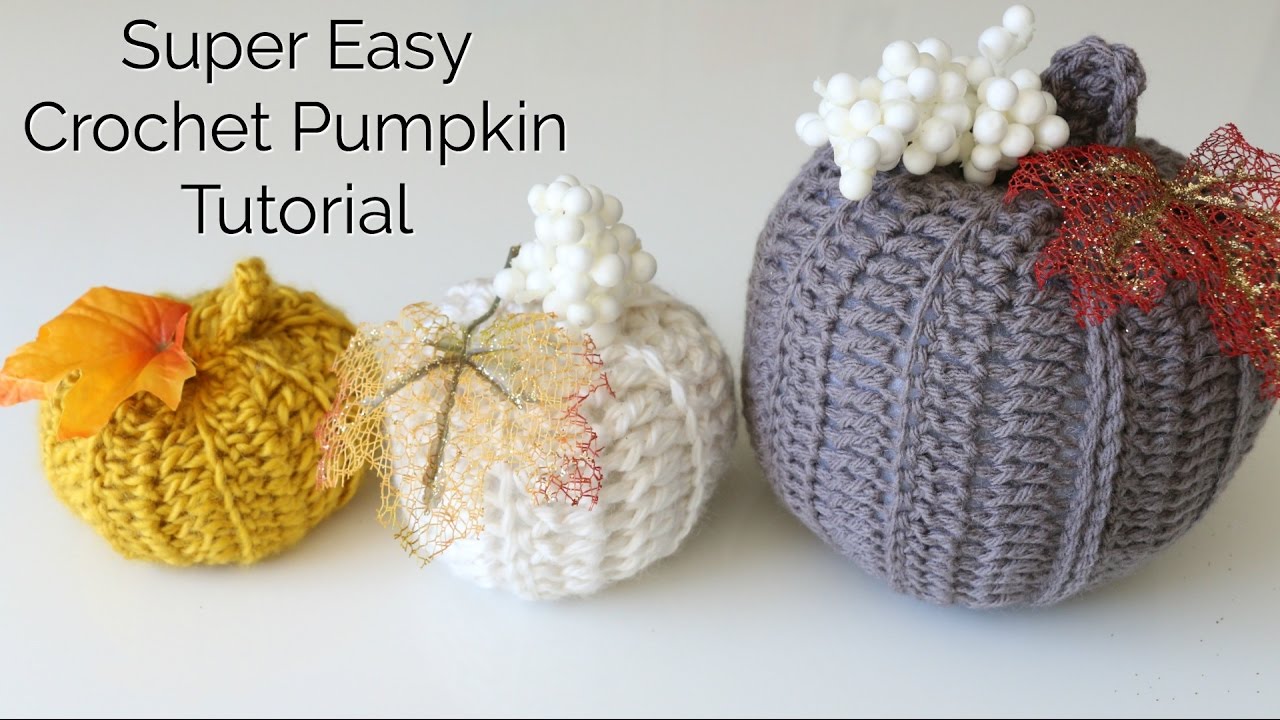 Easy Crochet Pumpkin Tutorial