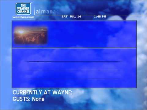 WeatherStar XL Emulation - Wayne, PA - Sat. 7/14/2012 (1:50 PM EDT)