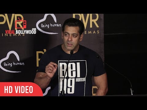 Salman Khan Full Speech | PVR Cinemas And Being Human Association