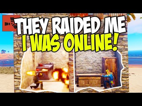 PROTECTING MY BASE against ONLINE RAIDERS! - Rust Solo Survival (pt.1)
