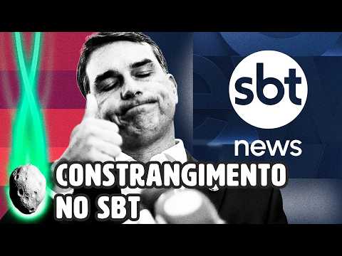 SBT INTERROMPEU ENTREVISTA COM FLÁVIO BOLSONARO APÓS PERGUNTA SOBRE DARK HORSE | PLANTÃO