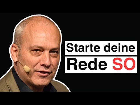 Rede-Beginn: So startest Du, dass es KNALLT (4 Tricks)