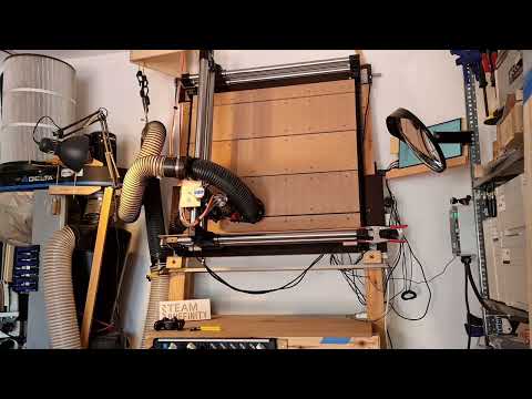 Onefinity cnc first spoilboard surfacing pass