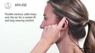 Video thumbnail for ATH-E50 Overview | Professional In-Ear Monitor Headphones by Audio-Technica USA