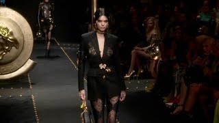 Kendall Jenner, Kaia Gerber, Bella Hadid and more on the runway for the Versace Fashion Show