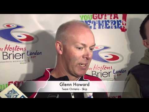 2011 Tim Hortons Brier Draw 12 Media Scrum