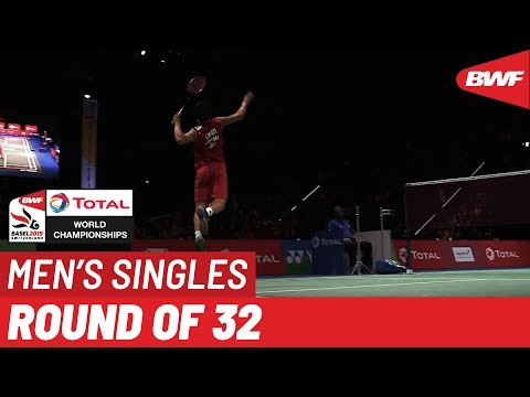 R32 | MS | Kento MOMOTA (JPN) [1] vs. Luis Enrique PEÑALVER (ESP) | BWF 2019