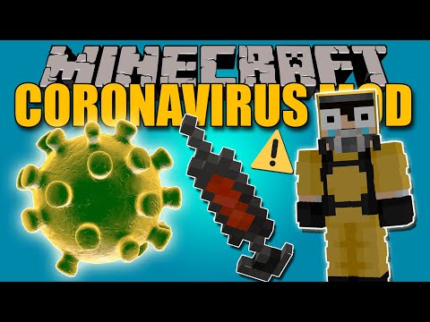 C0R0NAVIRUS MOD - Pandemic comes to Minecraft!!  - Minecraft mod 1.12.2 Review ENGLISH