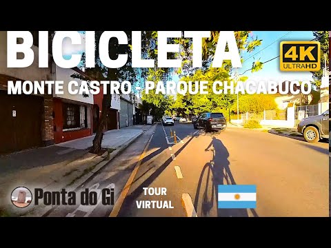 CICLOVÍAS de BUENOS AIRES [Monte Castro- Parque Chacabuco] recorrido virtual 4k sin cortes ARGENTINA
