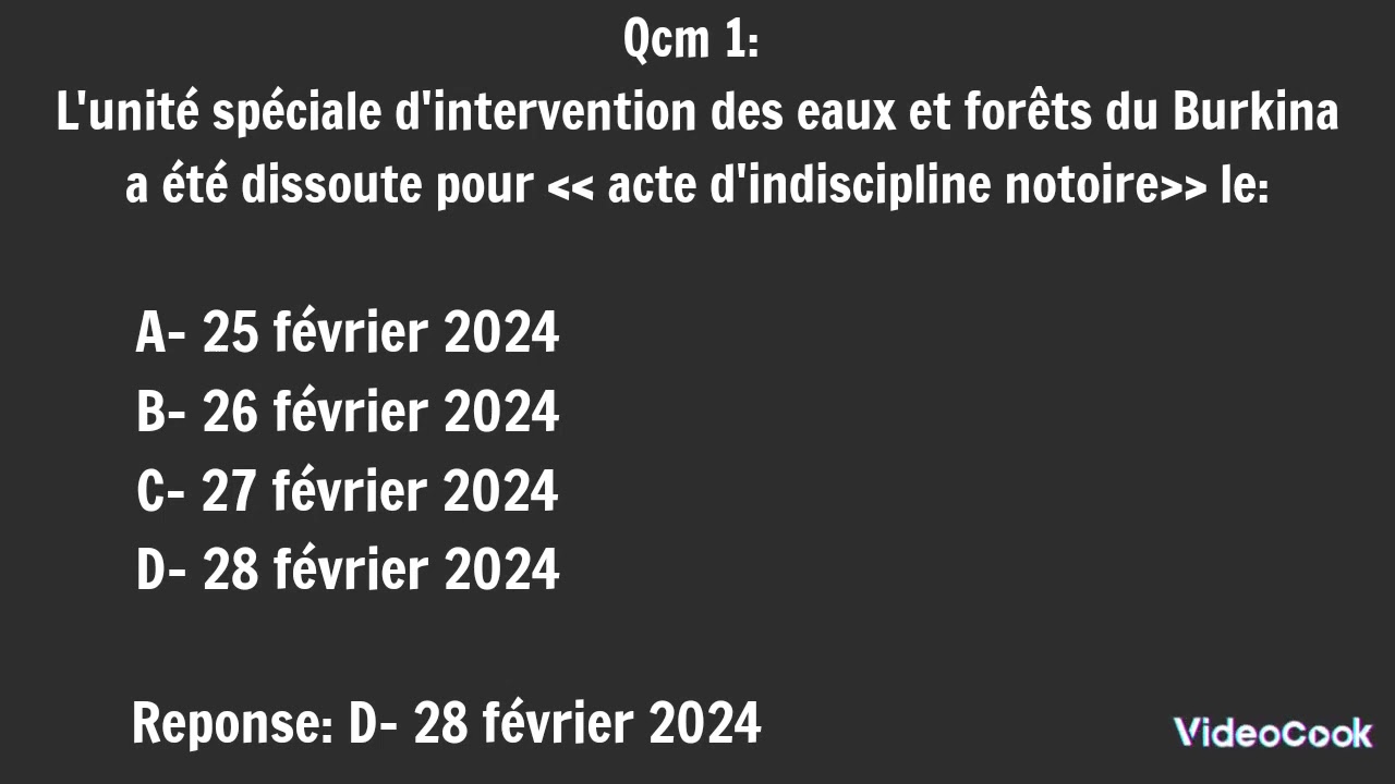 QCM FORMATION CONCOURS DIRECTS 2024 WHATSP (+226 57 95 65 72)