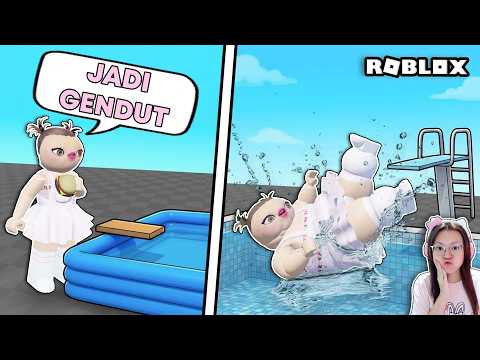 Jadi Gendut Dan Lompat Ke Kolam Renang ?!! [Roblox Indonesia]
