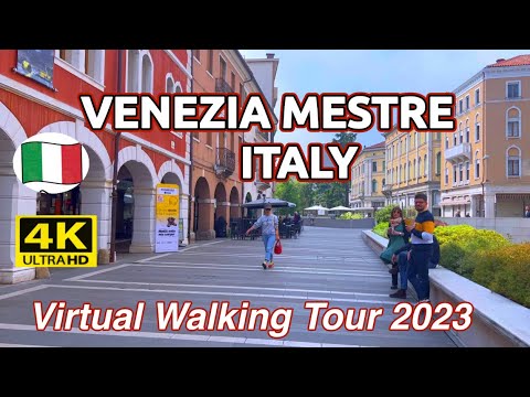 MESTRE ITALY, 4K WALKING TOUR, 2023