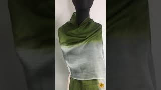 Vietnam Dip Dye Raw Silk Scarf
