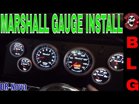 LS SWAP NOVA AFTERMARKET GAUGES INSTALL