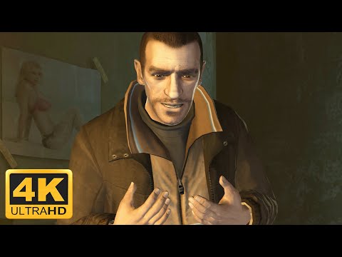 GTA 4 Introduction Cutscene & First Mission (Remastered 4K 60FPS)