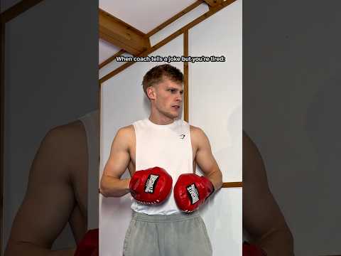 When coach tells a joke but you’re tired…