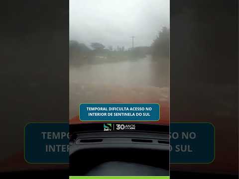 Temporal dificulta acesso no interior de Sentinela do Sul