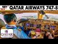 Qatar Airways Boeing 747 8 Cockpit Landing At Paris CDG