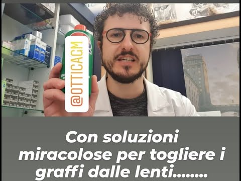 Ho graffiato gli occhiali vediamo come recuperarli...o no!!!