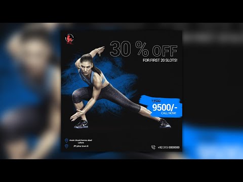 Learn academy banner or Social media ad design in adobe photoshop