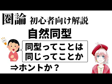 【圏論】自然同型があったら「同じ」関手か?【初心者向け】