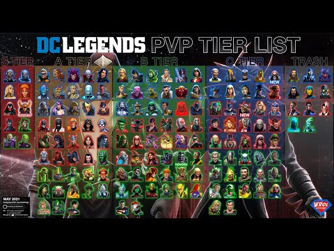 End Game PvP Tier List - May 2021 - DC Legends