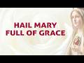 Hail Mary Full Of Grace Gentle Women Lyrics Video Divine Hymns
