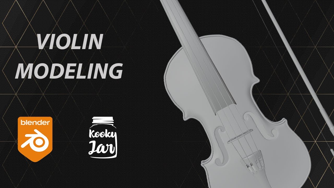 VIOLIN 3D modeling | Blender