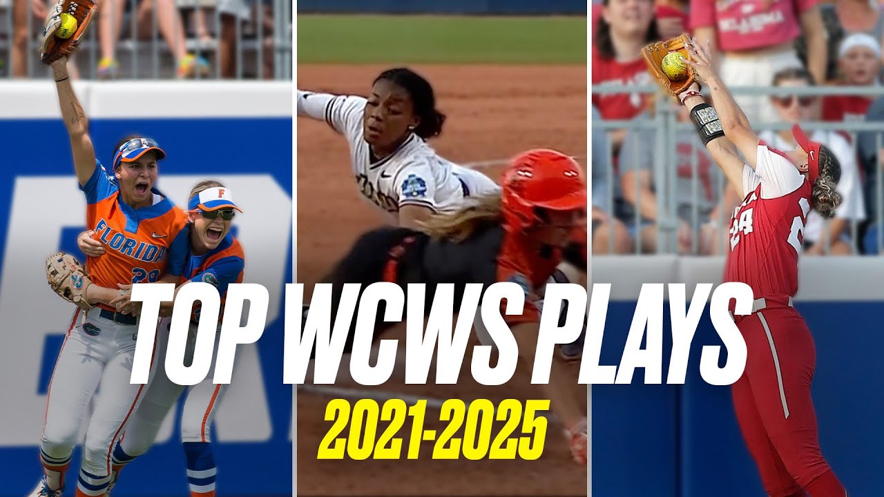 Top WCWS softball defensive plays from 2021-2025