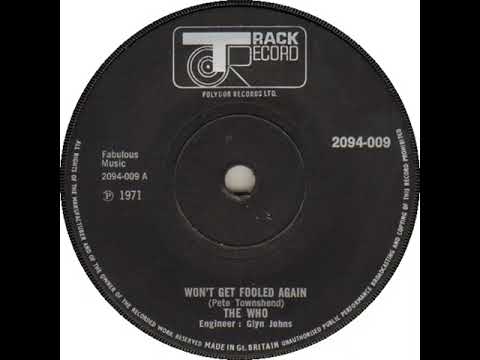 UK New Entry 1971 (122) The Who - Won't Get Fooled Again