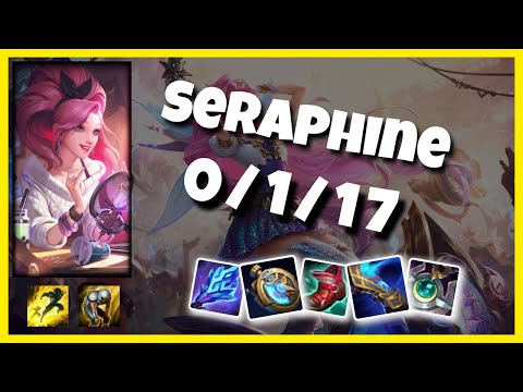 Seraphine Support 11.1 Challenger Gameplay Replay - S11 (0/1/17) - NA