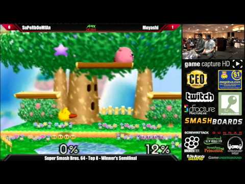Super Smash Bros 64 Top 8 SuPeRbOoMfAn vs Moyashi - Apex 2014 Tourmament
