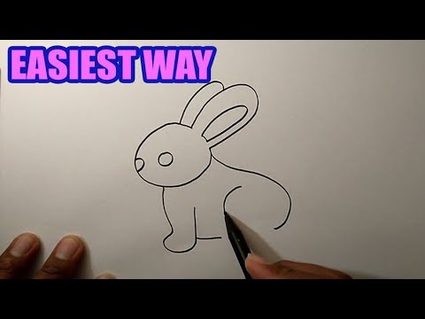 How to draw a rabbit step by step (VERY EASY)
