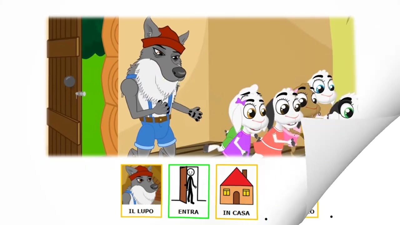 Il lupo e i sette capretti in CAA