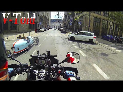 MORGAN THREEWHEELER, avoiding the Police, MAD scooterman