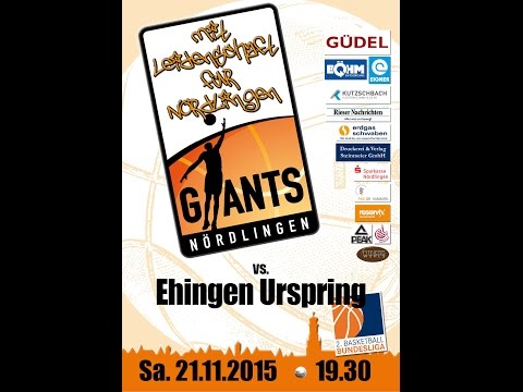 DERBY TIME 21.11.2015 GIANTS - TEAM EHINGEN URSPRING