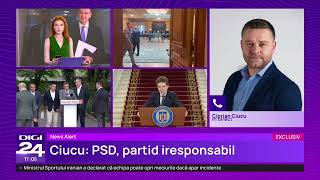 Ciprian Ciucu: Nu trăim într-o tehnocrație. Partidele trebuie să își asume guvernarea