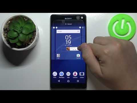 Add Widgets on SONY Xperia C5 Home Screen - Display Personalization