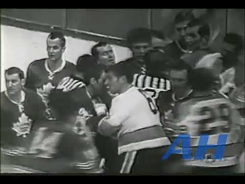 NHL Dec. 6, 1969 Toronto Maple Leafs v Pittsburgh Penguins (R) Jim Dorey v Glen Sather (R)