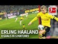 Erling Haaland Scores Again And Celebrates Teammates’ Goals - Now 8 Goals in 5 Matches