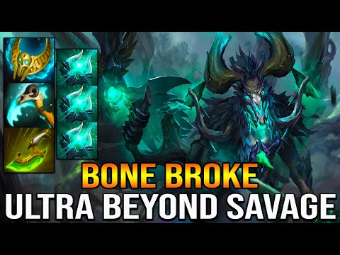 BONE BROKEN THIS ATTACK [ Outworld Destroyer ] ULTRA BEYOND SAVAGE - UNSTOPPABLE SAFELANE - DOTA 2